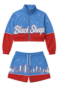 Women City Lights Cropped Top Short Set